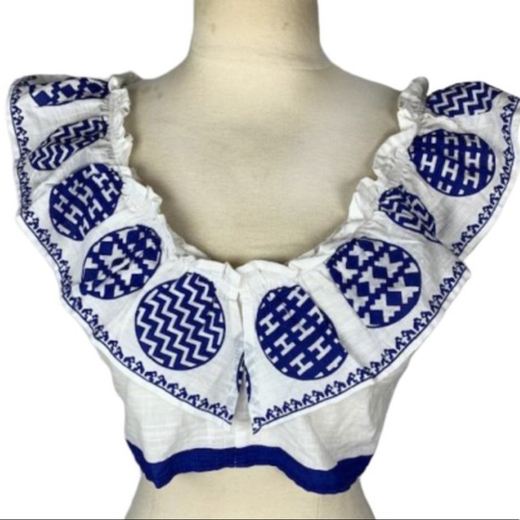 L'ATISTE Tops - L’ATISTE by Amy ruffle crop top NWT